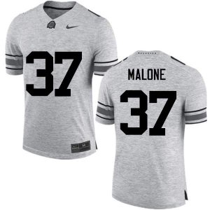 NCAA Ohio State Buckeyes Men's #37 Derrick Malone Gray Nike Football College Jersey ICY2445FE